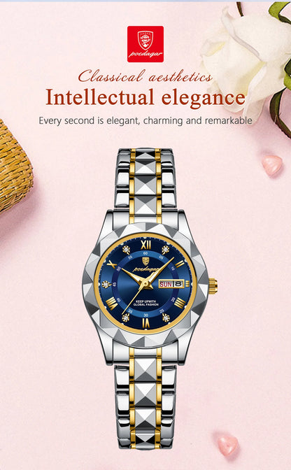 Reloj de Lujo POEDAGAR para Mujer – Elegancia y Precisión en un Diseño Exclusivo